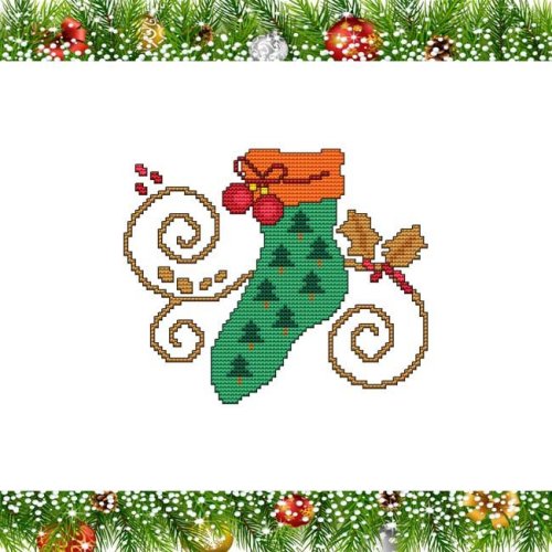 (image for) Jacobean Christmas - Stocking